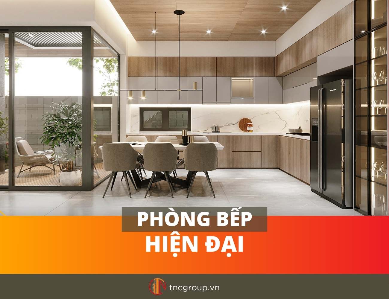 Thiết kế nội thất phòng bếp hiện đại