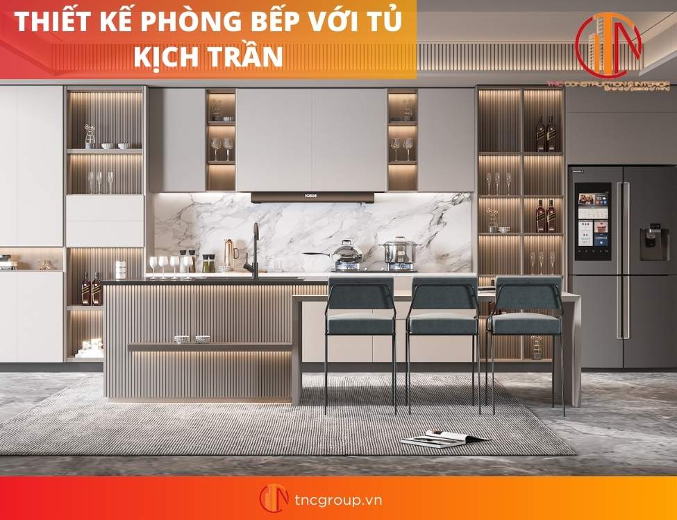 Thiết kế nội thất phòng bếp hiện đại