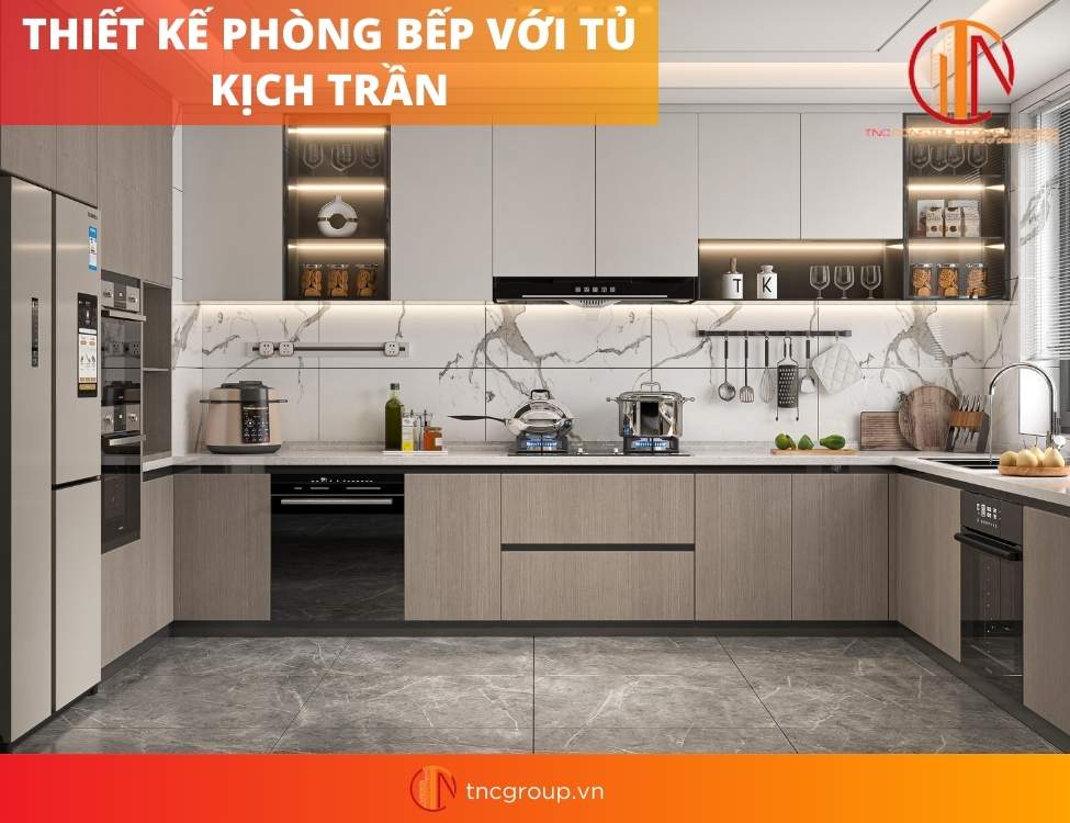 Thiết kế nội thất phòng bếp hiện đại