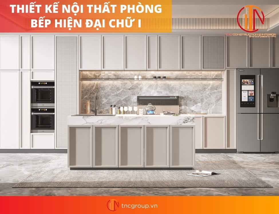 Thiết kế nội thất phòng bếp hiện đại