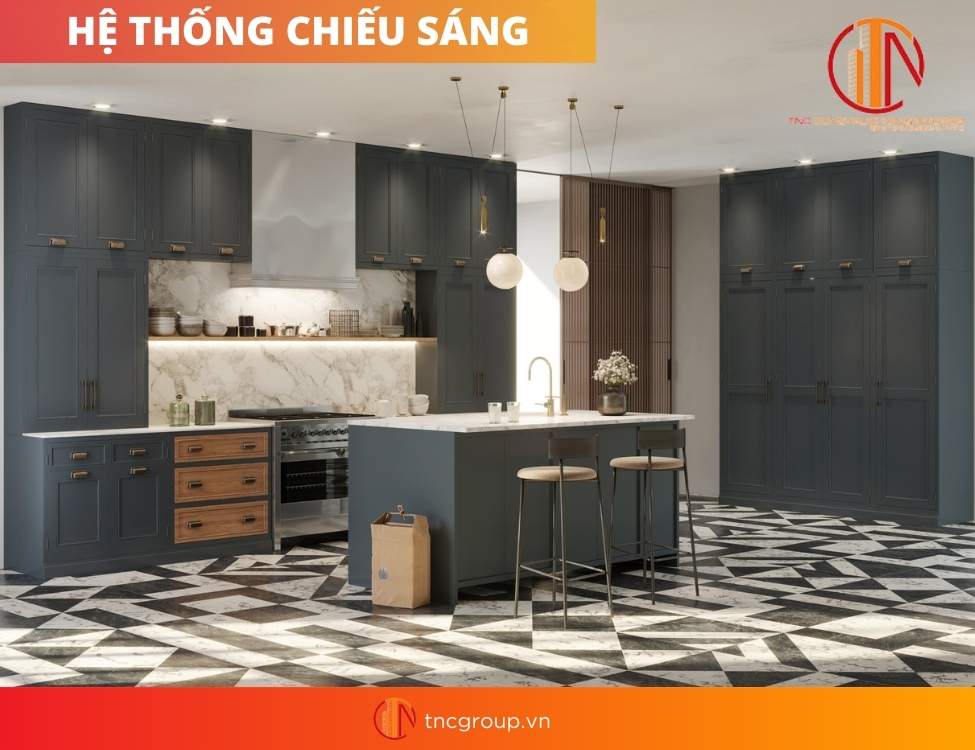 Thiết kế nội thất phòng bếp hiện đại