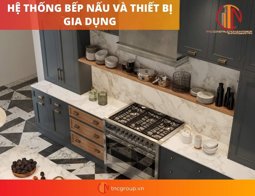 Thiết kế nội thất phòng bếp hiện đại