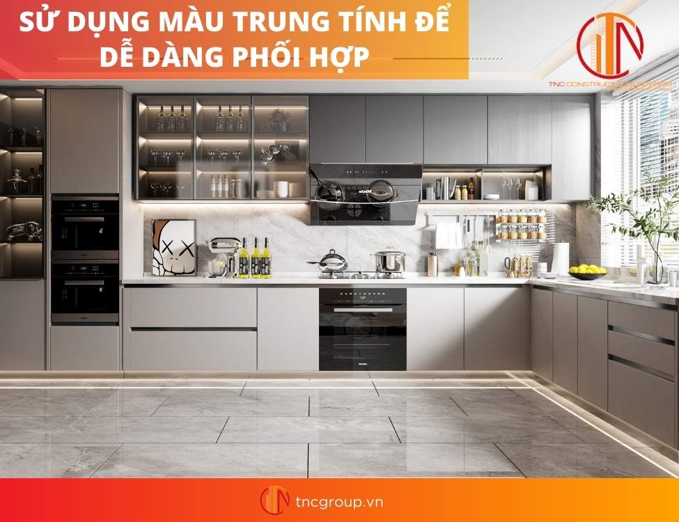 Thiết kế nội thất phòng bếp hiện đại