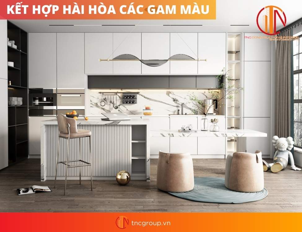 Thiết kế nội thất phòng bếp hiện đại