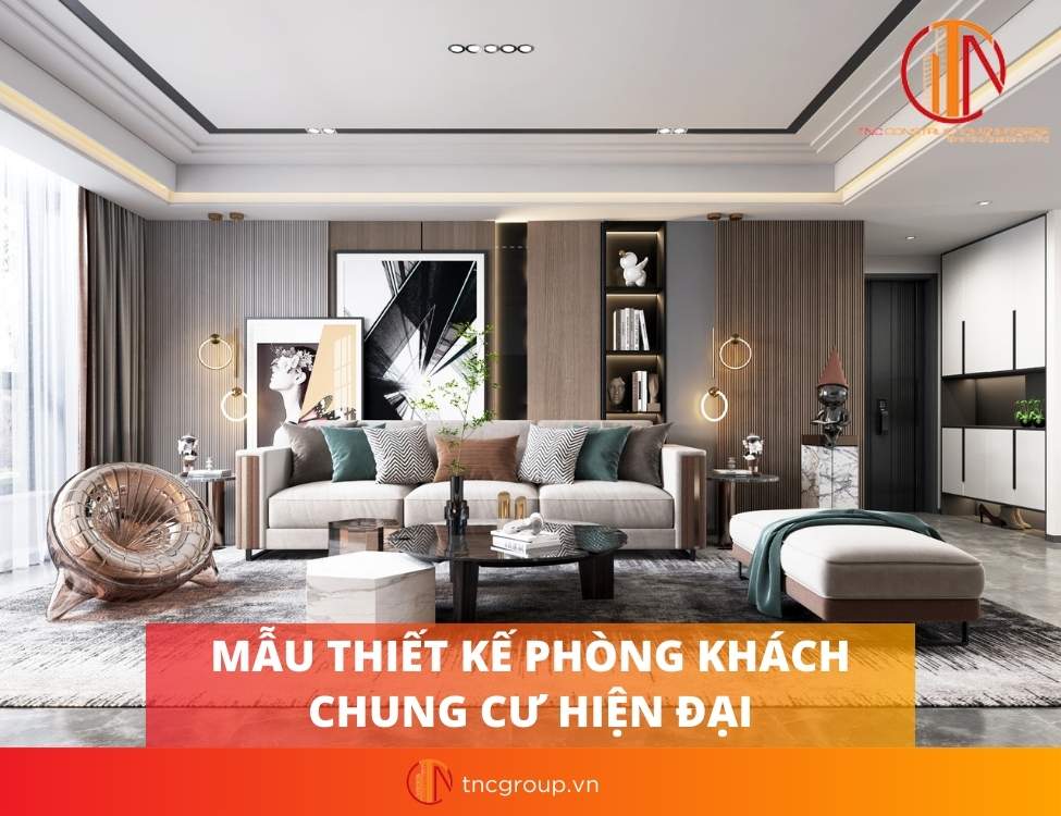 Thiết kế nội thất phòng khách hiện đại