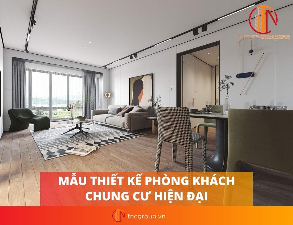 Thiết kế nội thất phòng khách hiện đại