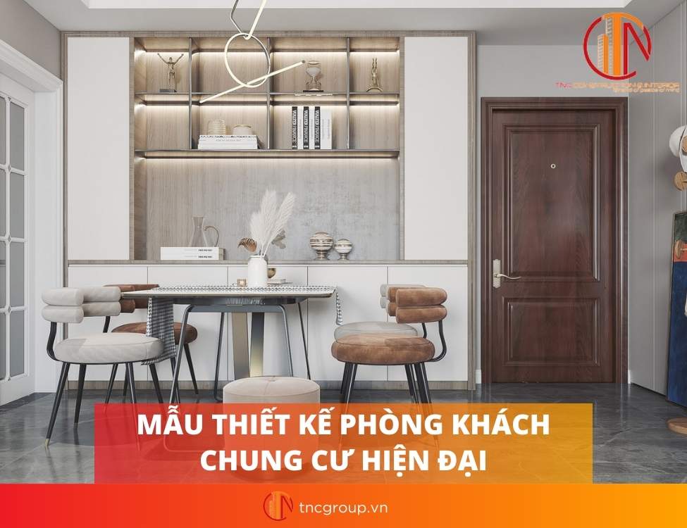 Thiết kế nội thất phòng khách hiện đại