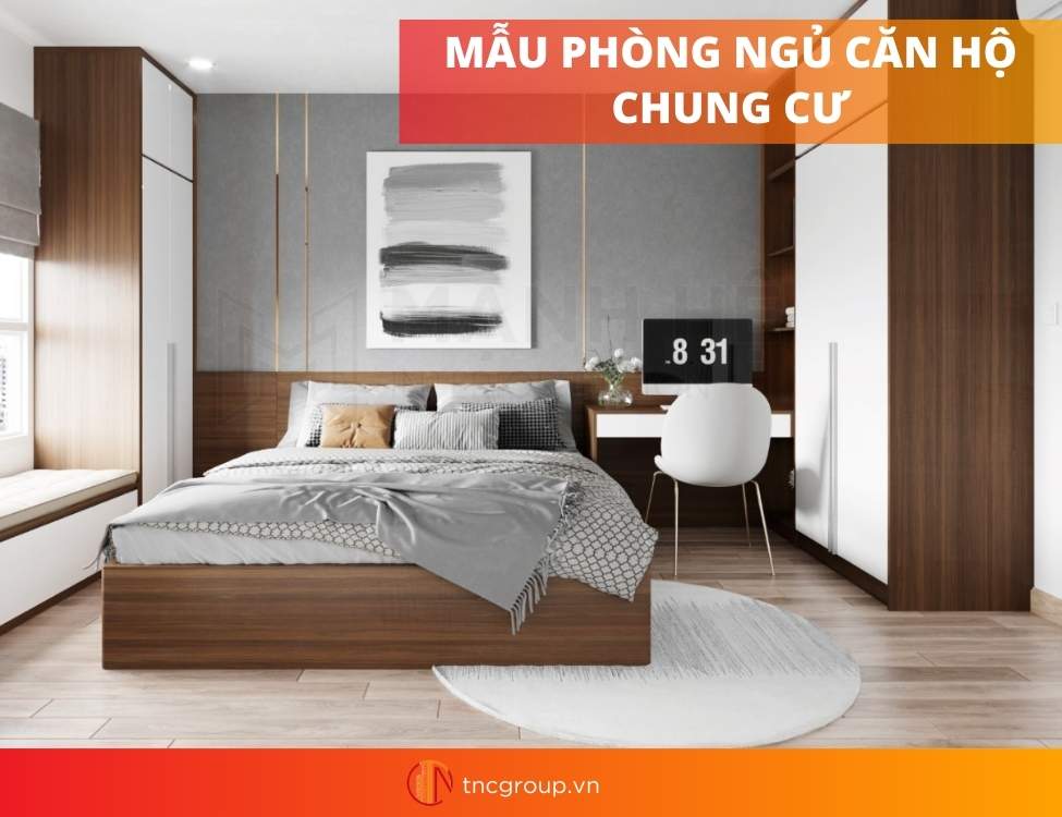 thiết kế nội thất phòng ngủ phong cách hiện đại