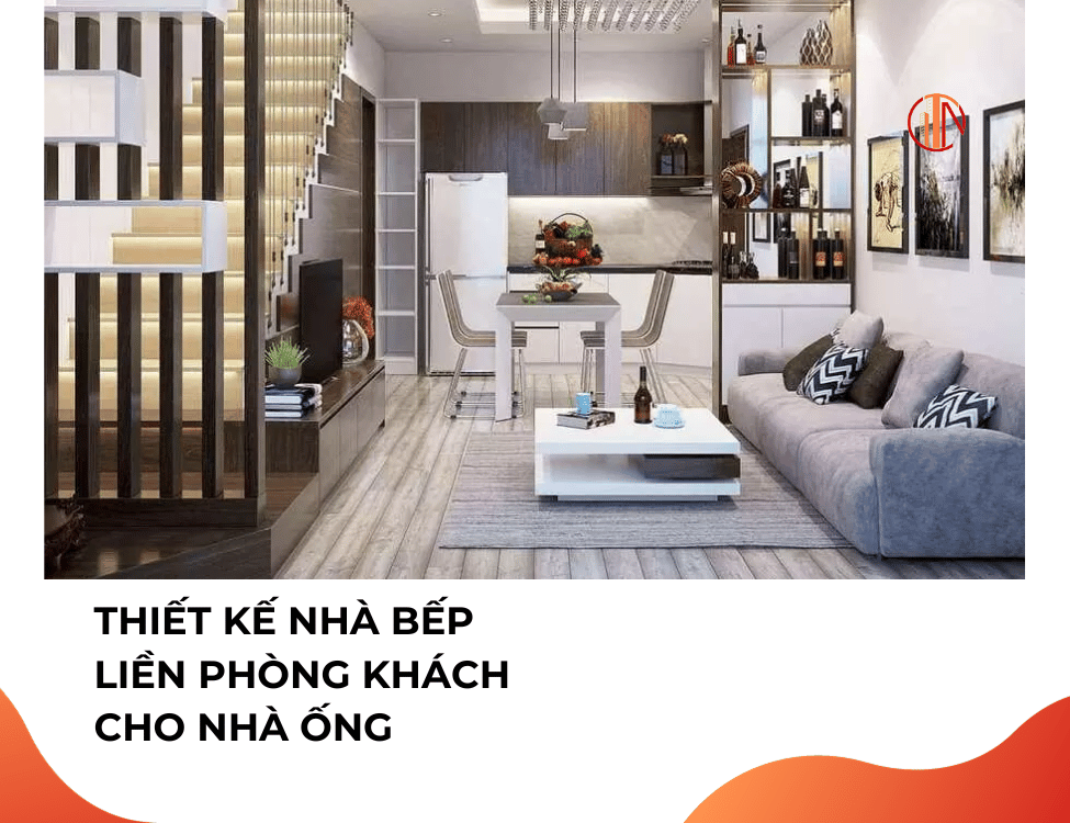 thiết kế phòng bếp nhà ống 3m