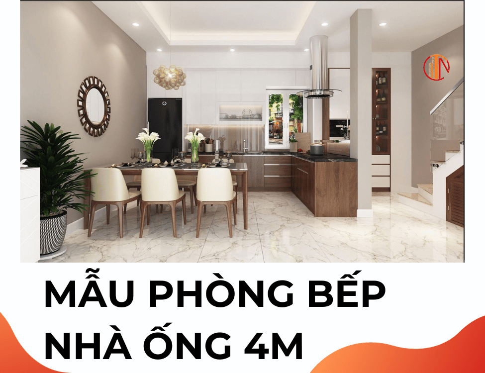 thiết kế phòng bếp nhà ống