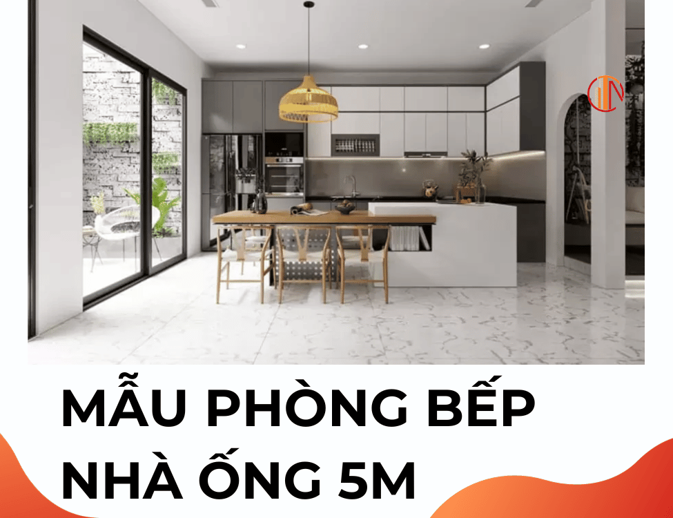 thiết kế phòng bếp nhà ống