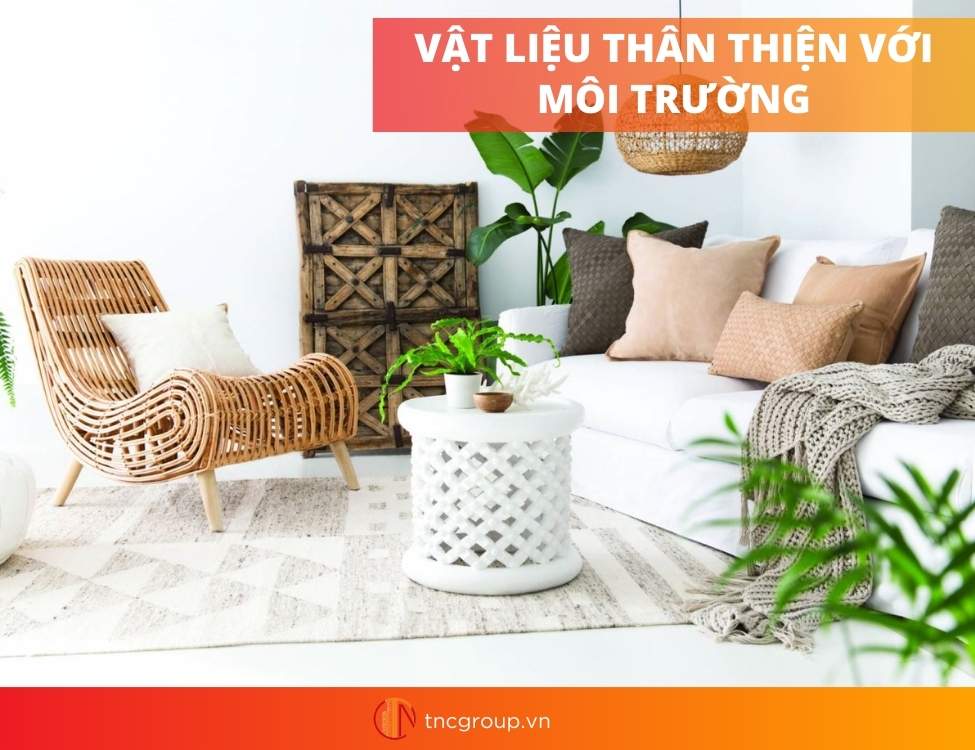 Vật liệu sử dụng trong phong cách nội thất hiện đại