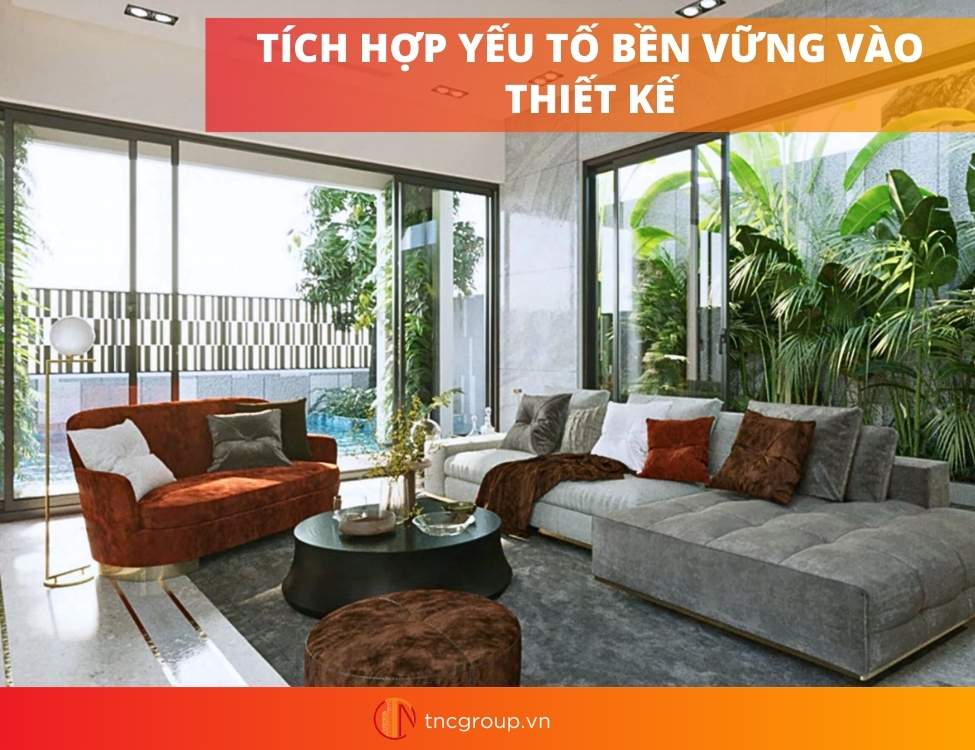 Vật liệu sử dụng trong phong cách nội thất hiện đại