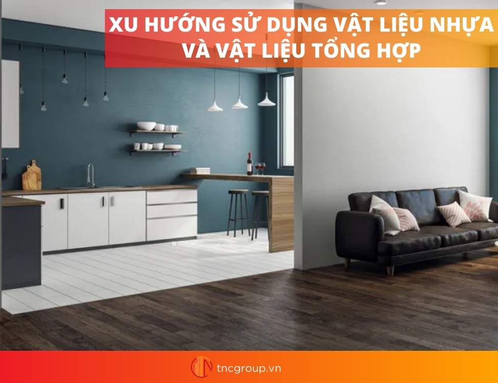 Vật liệu sử dụng trong phong cách nội thất hiện đại