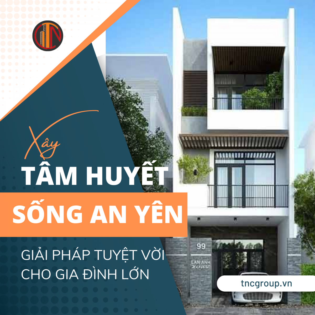 xây nhà 1 trệt 2 lầu 3 phòng ngủ