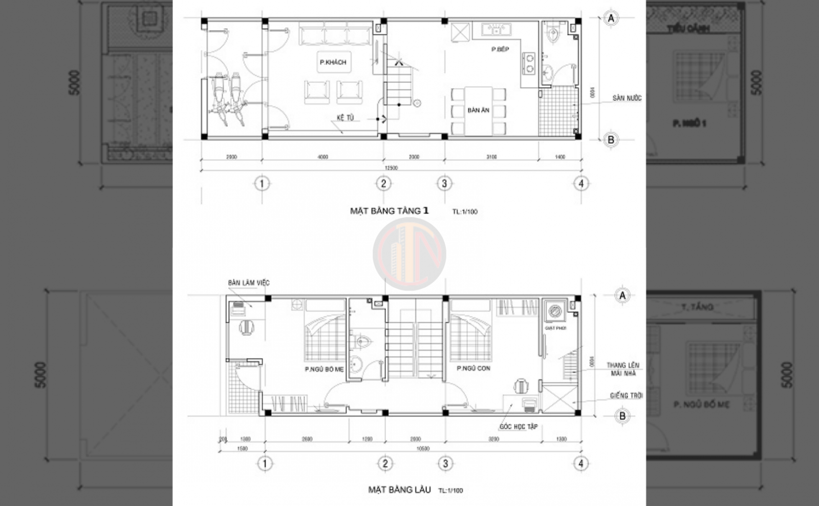 bản vẽ 50m2