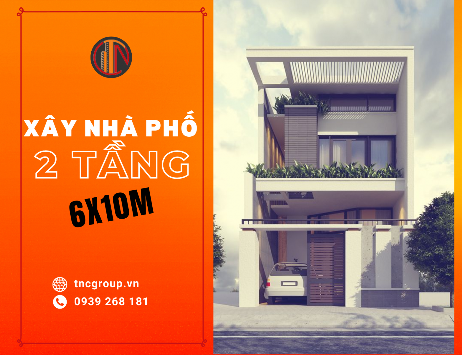 nhà phố 6x10m