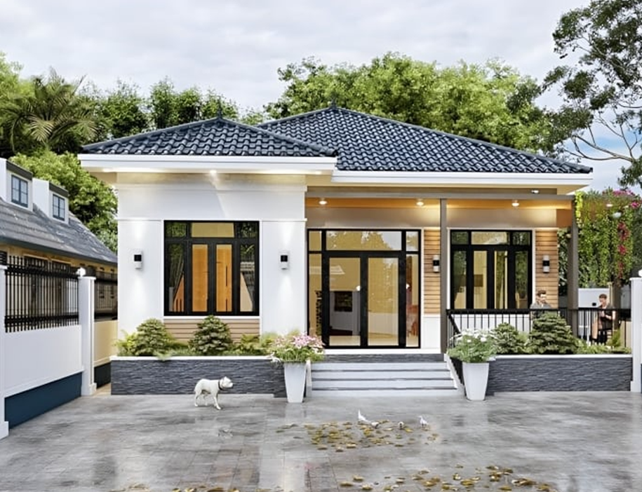 Chi phí xây nhà 1 tầng 100m2