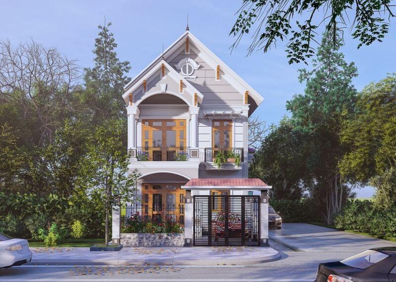 Nhà phố 3 tầng 6x15m Địa trung hải