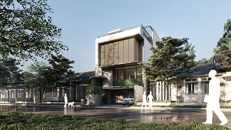 mẫu nhà ống đẹp 3 tầng 6m mặt tiền